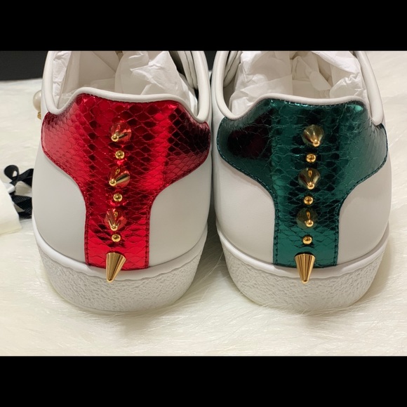 ❣️SOLD❣️Authentic Gucci Studded Sneakers - Picture 5 of 8